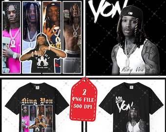 Fichier PNG de T-shirt King Von (téléchargement numérique)