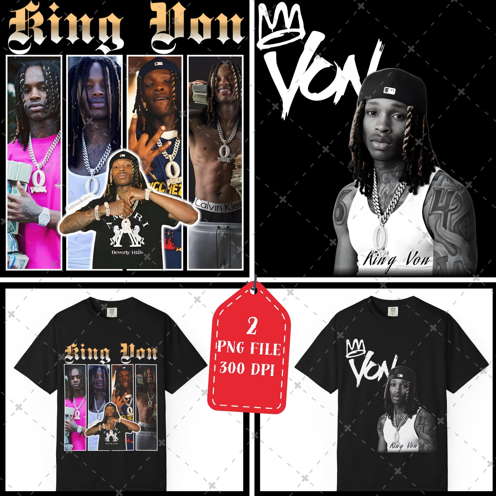 KingVon ヴィンテージTシャツ KING VON TEE – VIBRAS®