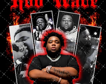 Archivo PNG de Rod Wave 'Redemption Tour 2025' (Descarga digital)