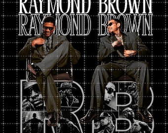 Raymond & Brown Tour 2026, design Usher x Chris Brown PNG (Download digitale)