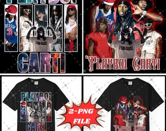 Playboi Carti T-shirt PNG, design Am I Music Antagonist (Téléchargement numérique)