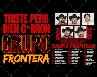 Fichier PNG Grupo Frontera : modèle imprimable, 300 ppp (téléchargement numérique)