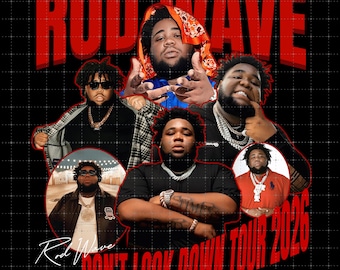 File PNG di Rod Wave 'Don't Look Down' (Download digitale)