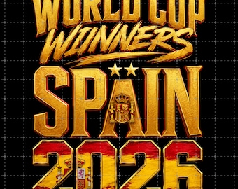 Spagna Coppa del Mondo 2026 PNG / Illustrazione ad acquerello per tifosi di calcio (Download digitale)