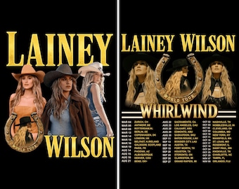 Design PNG per la t-shirt del Whirlwind Tour di Lainey Wilson (download digitale)