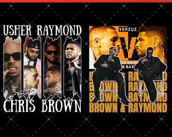 Raymond & Brown Tour 2026, design Usher x Chris Brown PNG (téléchargement numérique)