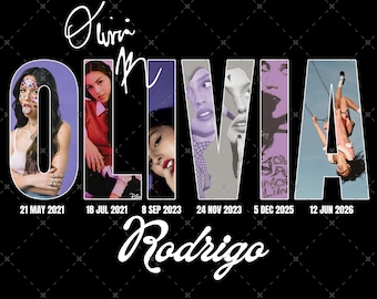 Fichier PNG d'Olivia Rodrigo : The Unraved Tour (téléchargement numérique)