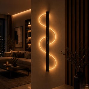 Lux Rod Accent Wall Lamp Light – Minimalist Linear Wall Sconce | Contemporary Decorative Lighting Fixture | Luxury
