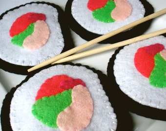 Felt Sushi Coasters - MugMats Set of Four