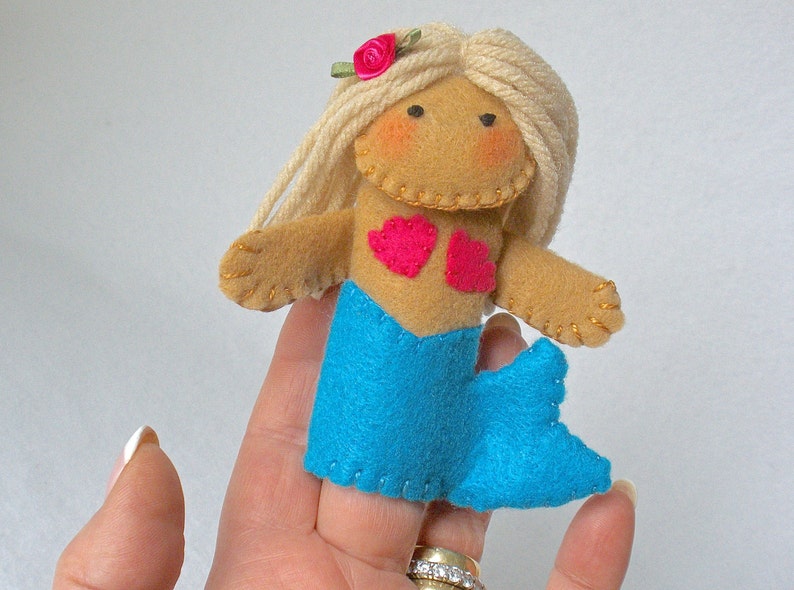 mermaid hand puppet