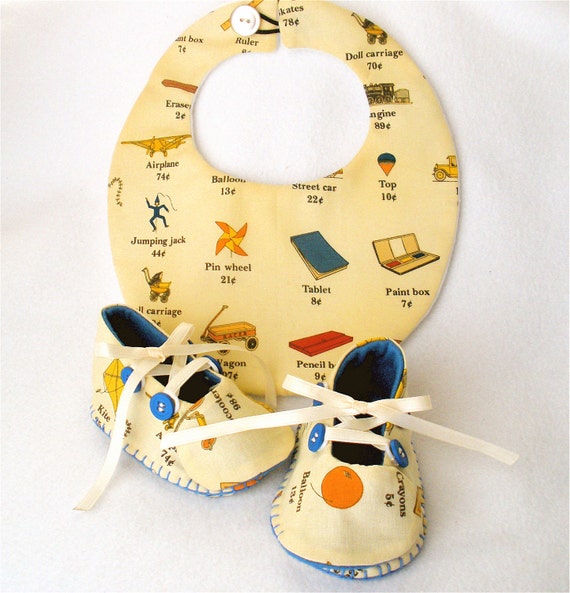 vintage jumping jack baby shoes