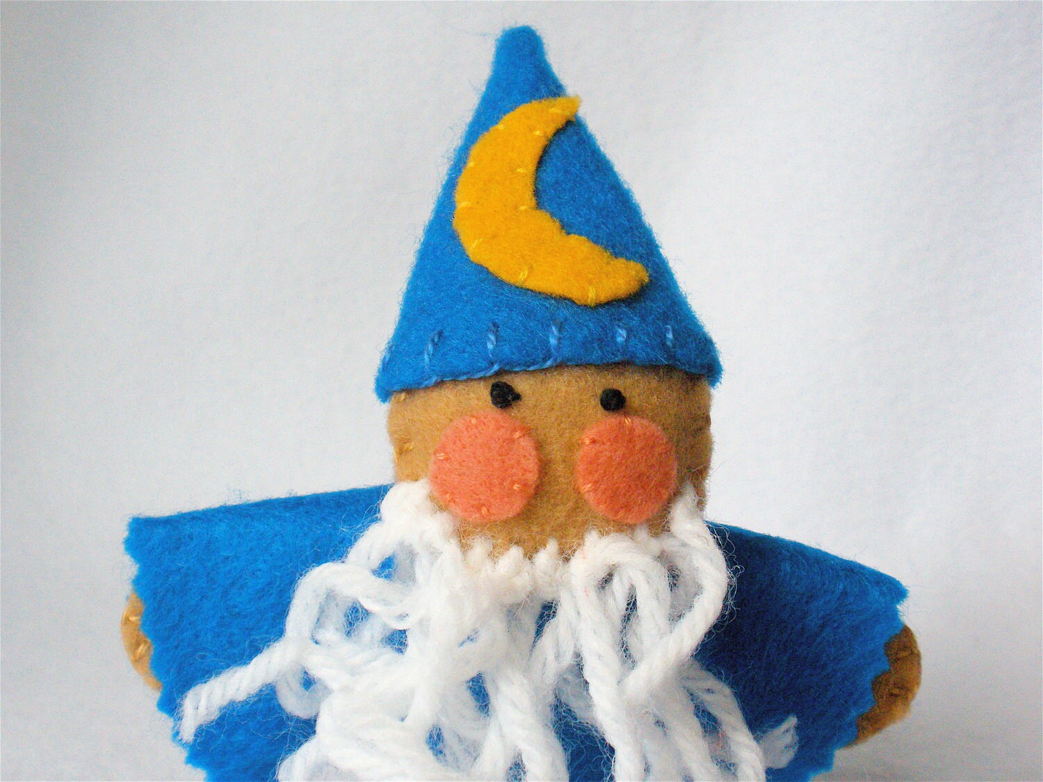 Felt Wizard Felt Finger Puppet Hand Stitched Puppet 3D Toy