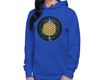 Flower of Life Forest Hoodie | Sacred Geometry Spiritual Streetwear
