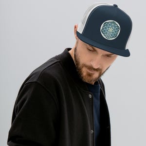 Web of Life Trucker Hat | Sacred Geometry Snapback Cap