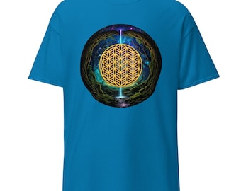 Koszulka z motywem leśnego kwiatu życia | Koszulka z mandalą Sacred Geometry
