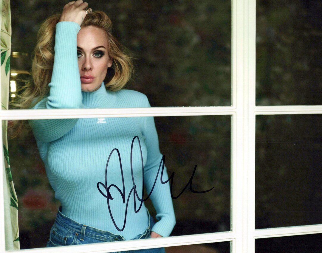 Hand Script Adele Adele Hand-signed Original Authentic Autographed 8