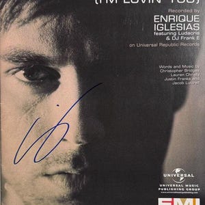 Enrique Iglesias Autograph - Etsy