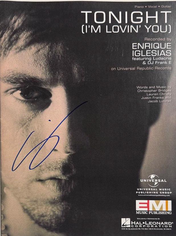 Enrique Iglesias Autograph - Etsy