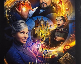 The House with a Clock in its Walls Autographed by 5 Cast Members Hand-Signed Original Authentic Autographed 16" x 20" Movie Poster + COA