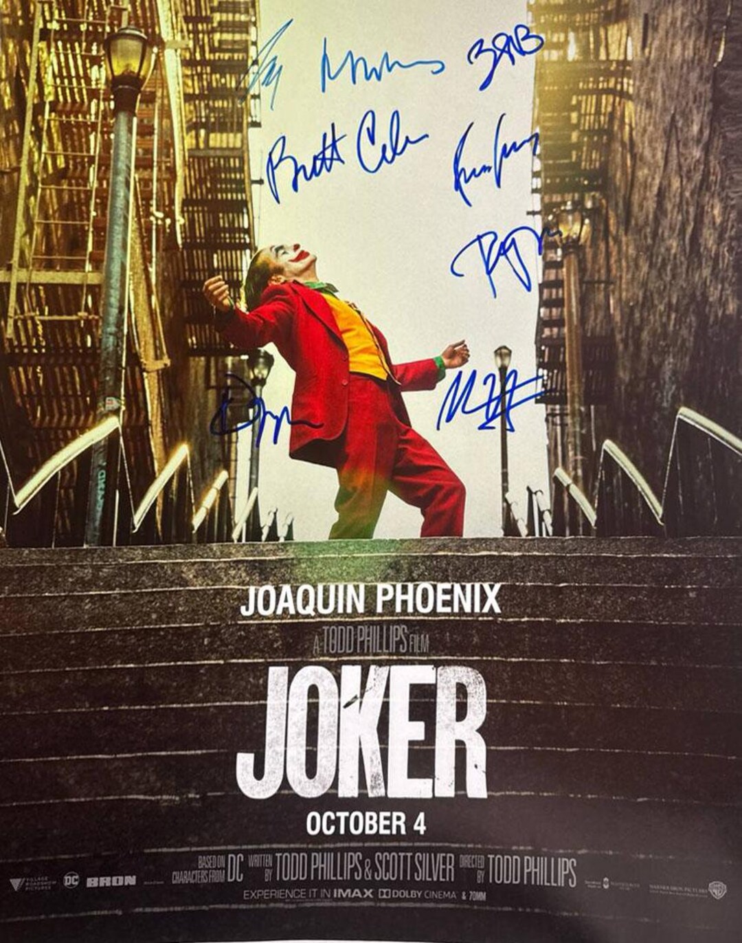 Joker Autographed by 8 Cast Members Hand-signed Original Authentic ...