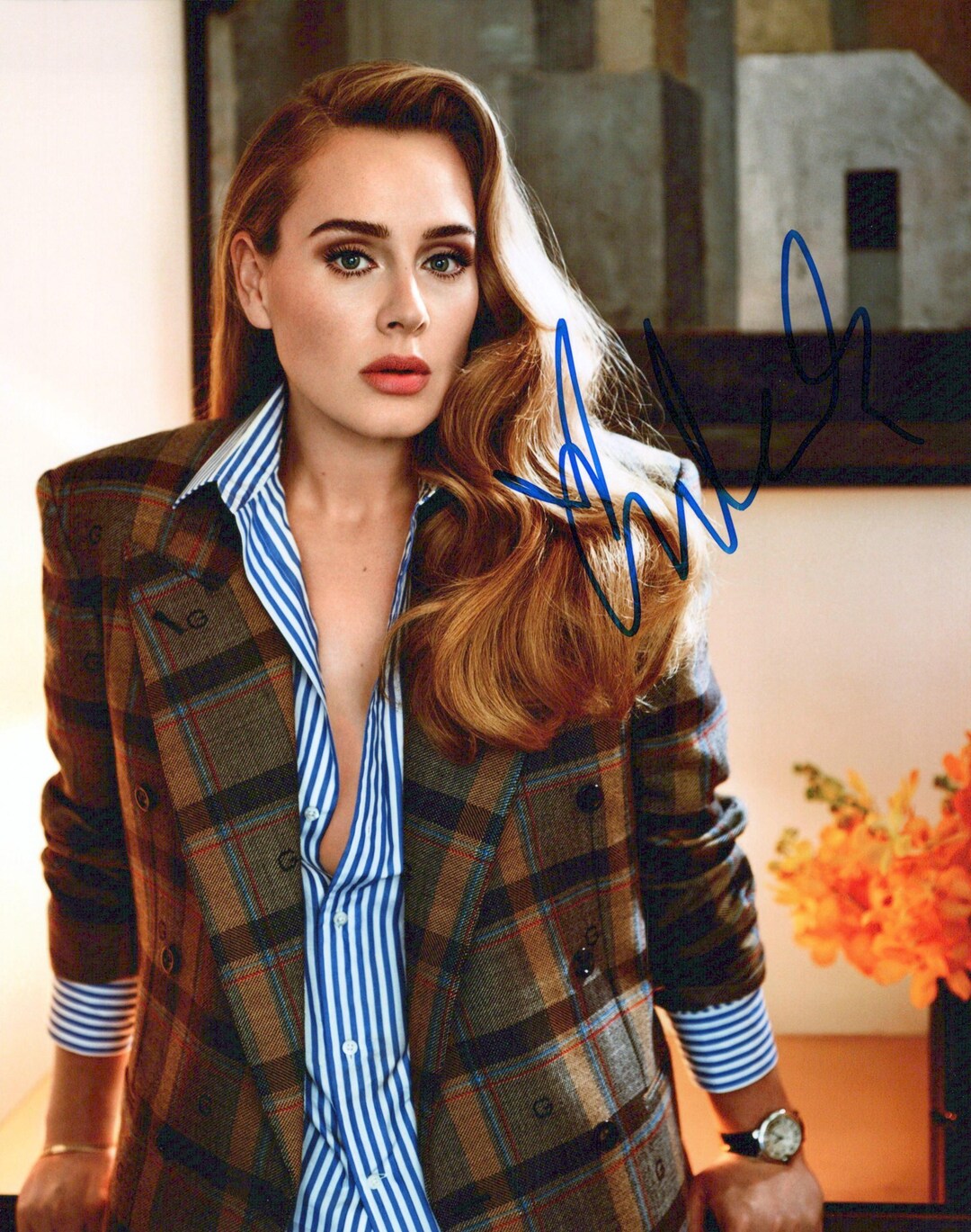 Adele Hand-signed Original Authentic Autographed 8