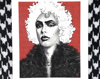 Tim Curry as Dr. Frank-N-Furter Portrait Art Print