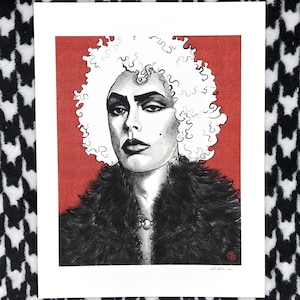 Tim Curry as Dr. Frank-N-Furter Portrait Art Print