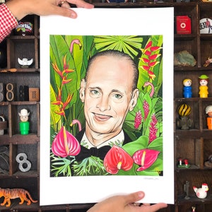 John Waters Pink Flamingos Portrait Art Print