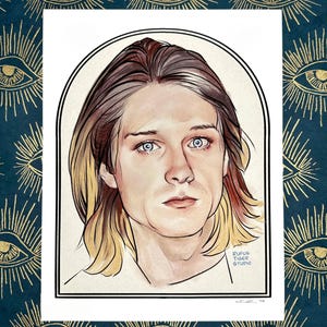 Kurt Cobain Nirvana Portrait Art Print