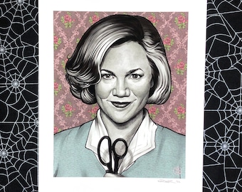 Kathleen Turner as Beverly Sutphin Portrait Art Print