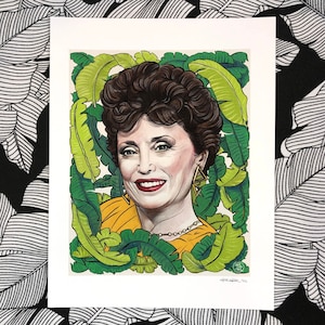 Rue McClanahan Portrait Art Print