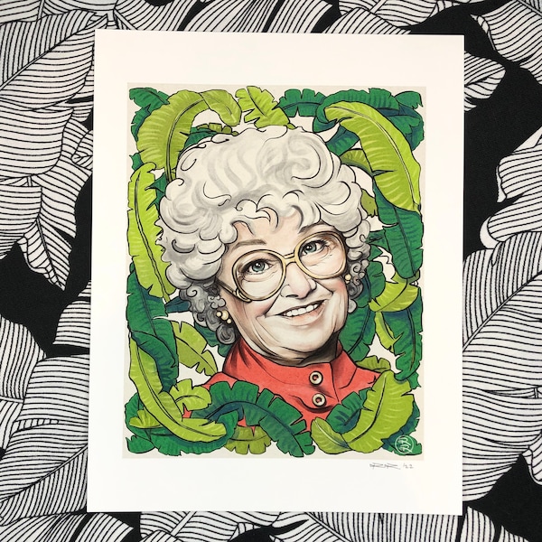 Estelle Getty Portrait Art Print