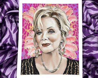 Jean Smart Deborah Vance Hacks HBO As Seen on TV Portrait Fine Art Print