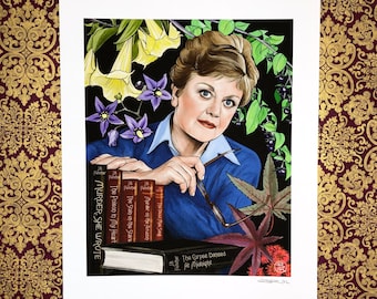 Angela Lansbury as Jessica Fletcher, Murder She Wrote Art Print