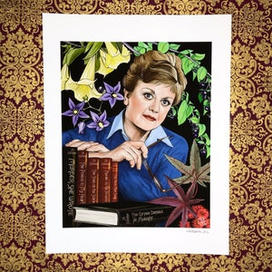 Angela Lansbury as Jessica Fletcher, Murder She Wrote Art Print