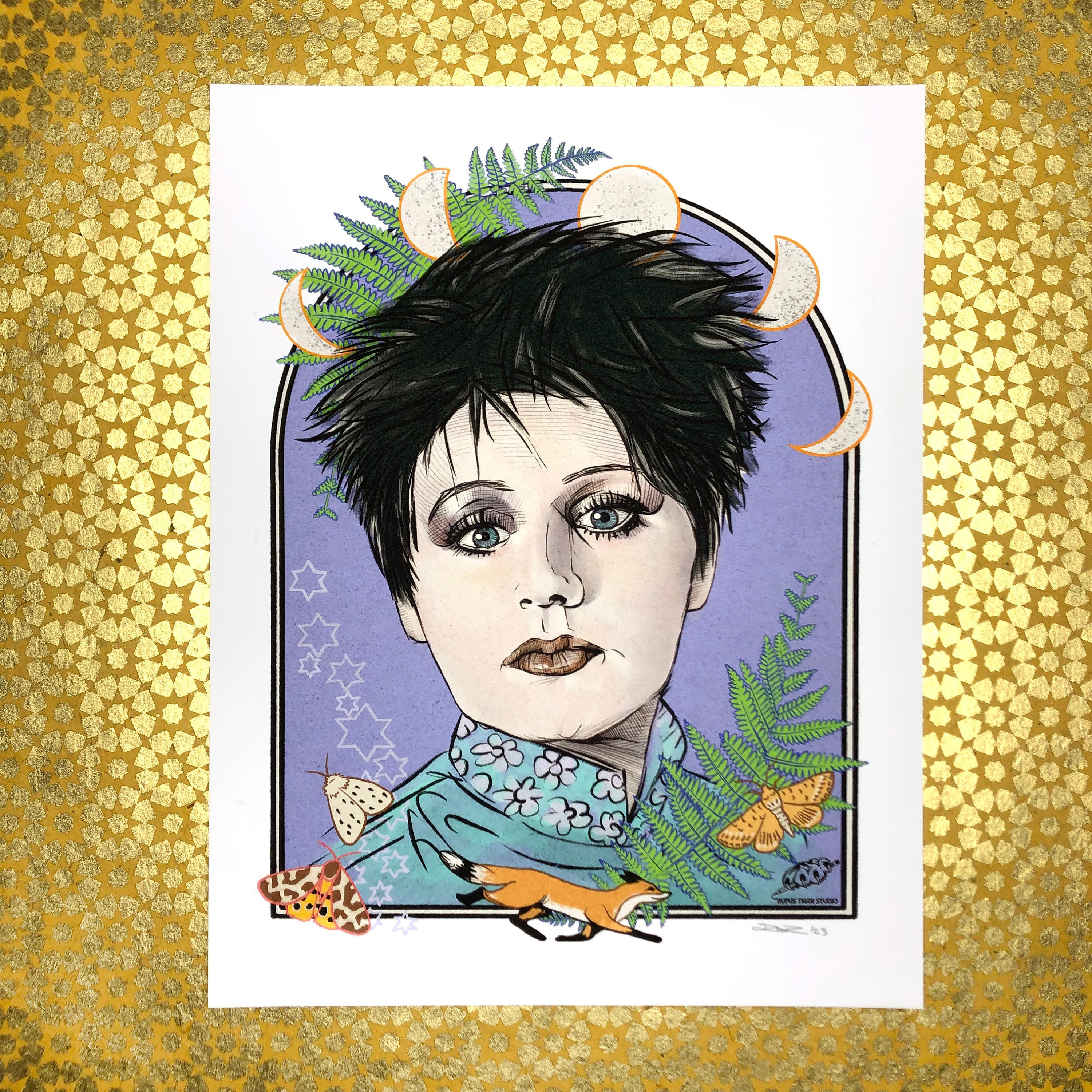 エリザベス・フレイザーの肖像アートプリント - Etsy 日本