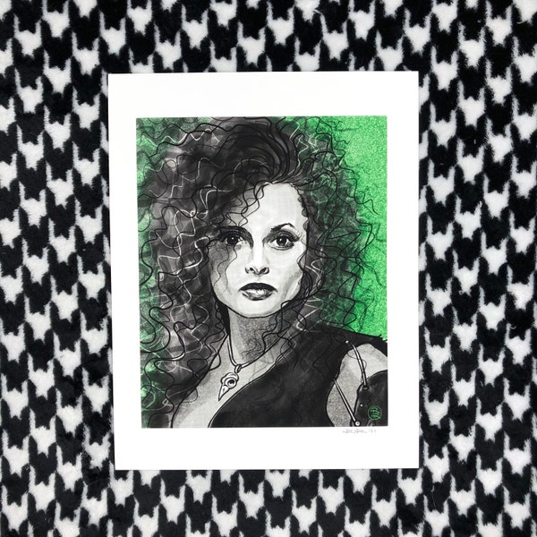 Helena Bonham Carter as Bellatrix Lestrange Art Print