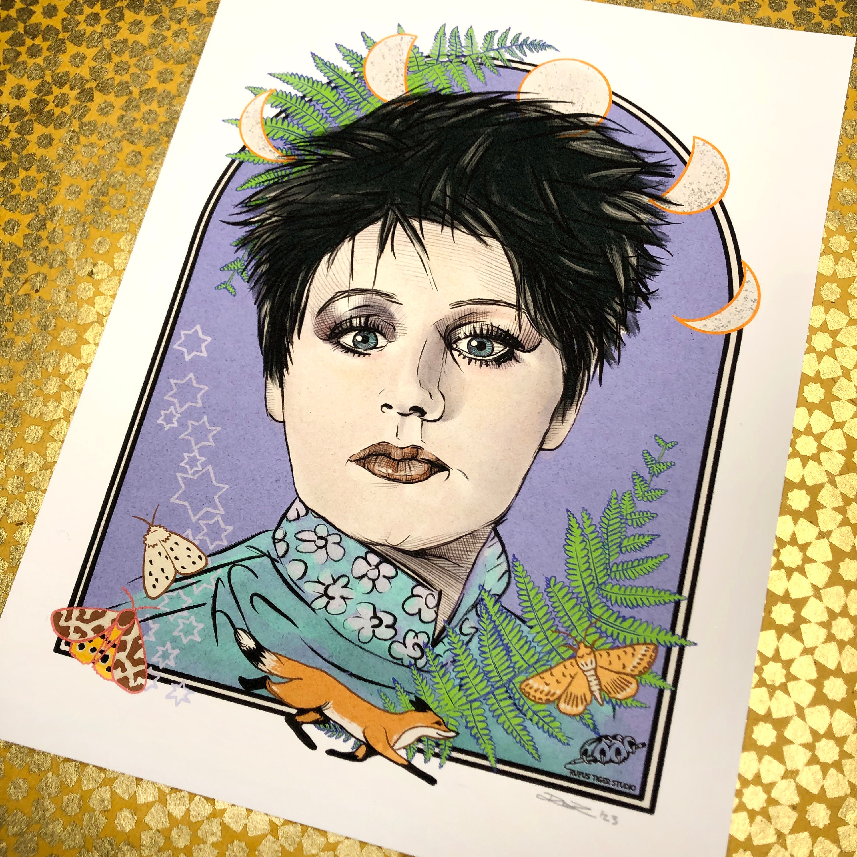 エリザベス・フレイザーの肖像アートプリント - Etsy 日本