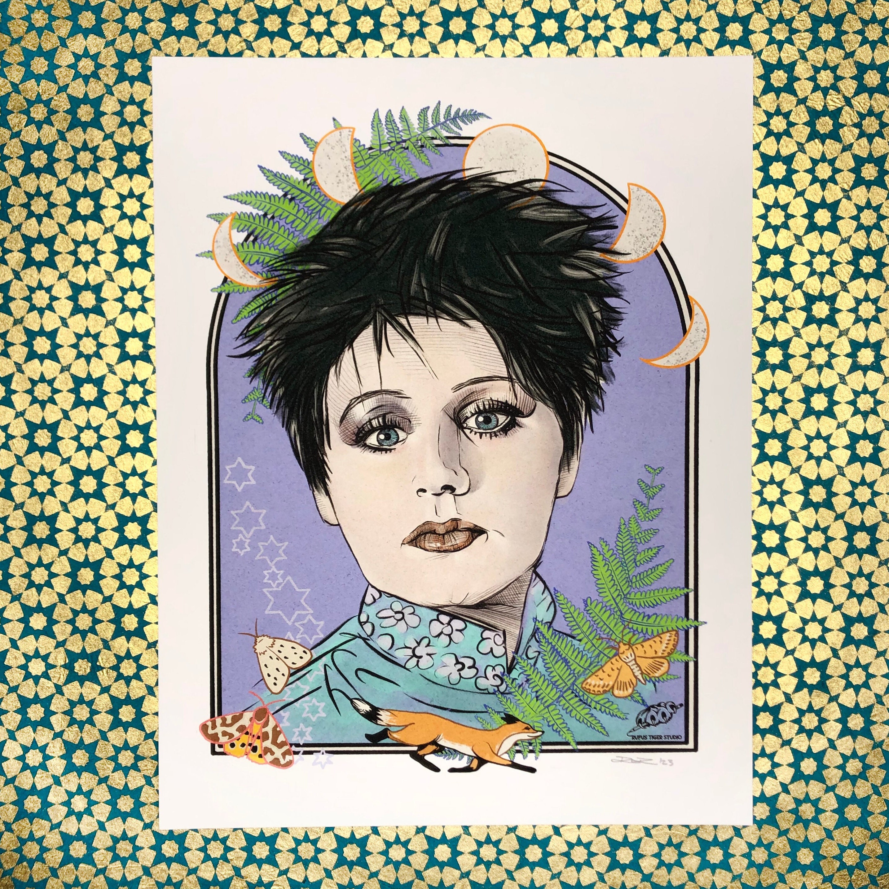 エリザベス・フレイザーの肖像アートプリント - Etsy 日本