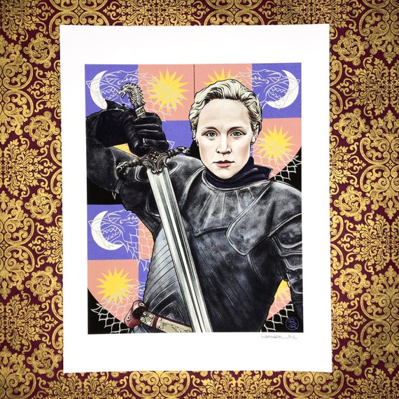 Gwendoline Christie as Brienne of Tarth in Game of Thrones Art Print