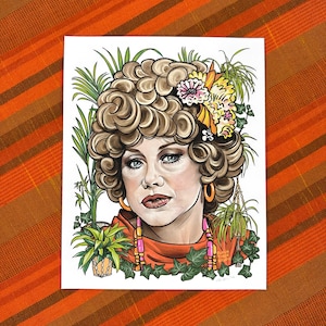 Mrs. Roper Portrait Illustration Fine Art Print