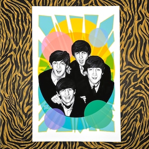 The Beatles Fab Four Portrait Art Print