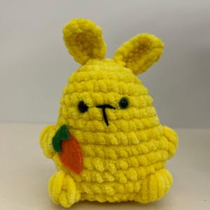 Lapin au crochet fait main - Peluche douce lapin Amigurumi, joli cadeau pour les enfants, baby shower et Pâques, peluche lapin Amigurumi fait main