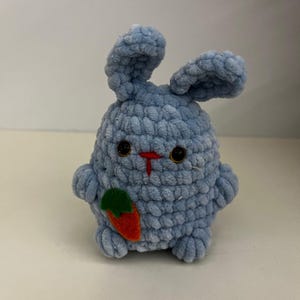 Lapin au crochet fait main - Peluche douce lapin Amigurumi, joli cadeau pour les enfants, baby shower et Pâques, peluche lapin Amigurumi fait main