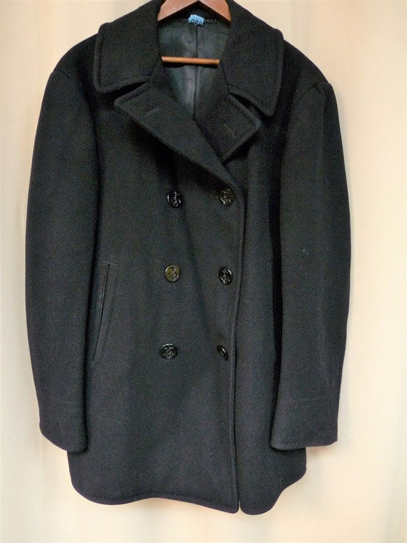 authentic navy pea coat
