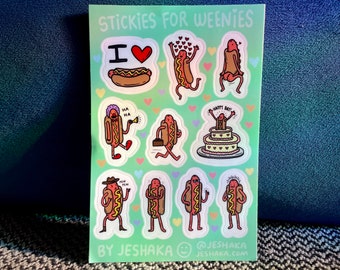 Hotdog Sticker Sheet