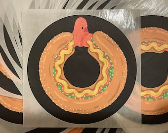 Hot Dog Ouroboros Sticker FULL CIRCLE