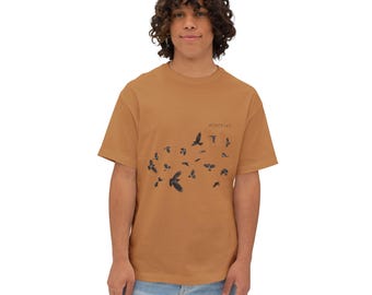 Mischief of Magpies Silhouette Tee | Bird Flock Graphic Tee