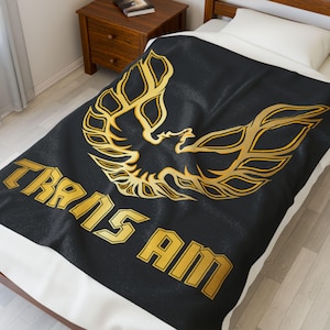 Trans Am Auto Logo Decke Samt werfen weich gemütlich Winter Kabine warm Dekor nostalgischen Geschenk Trans Am Automobil Merchandise klassische Punta