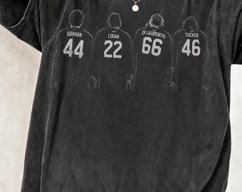 Chemise de hockey en bruyère Comfort Colors, t-shirt Graham Logan Di Laurentis Tucker